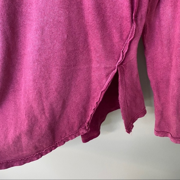 Free People Burnout Knit Top Pink Sz Small - Picture 4 of 11